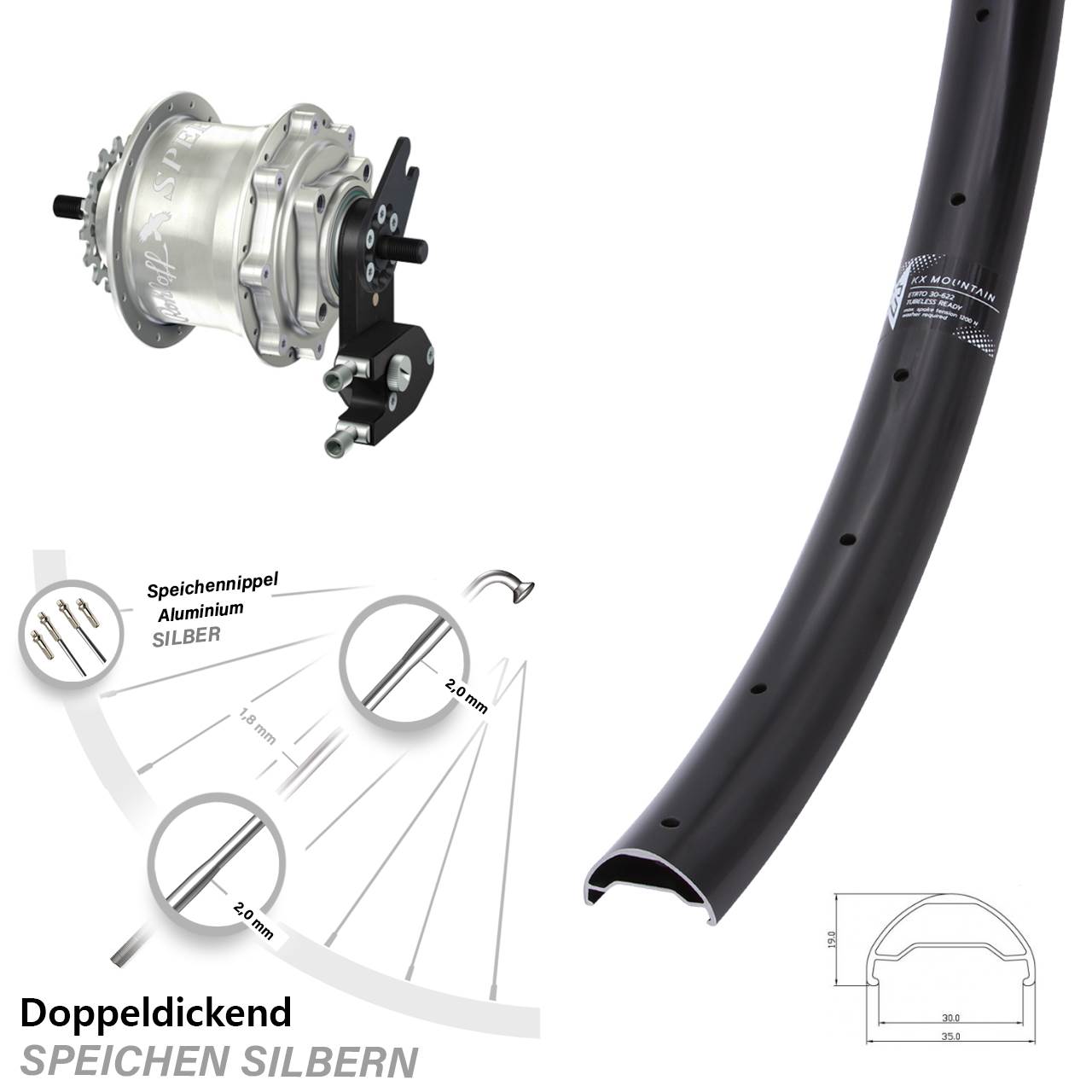 29 Zoll KX Mountain Rohloff Speedhub TS DB OEM2