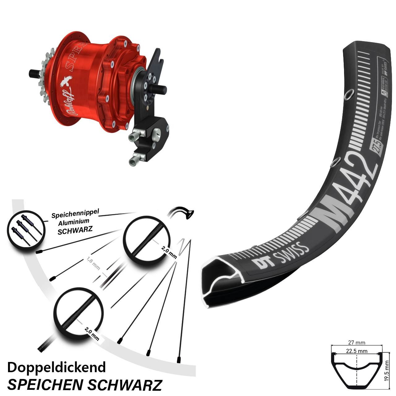 Disc Hinterrrad 28 Zoll