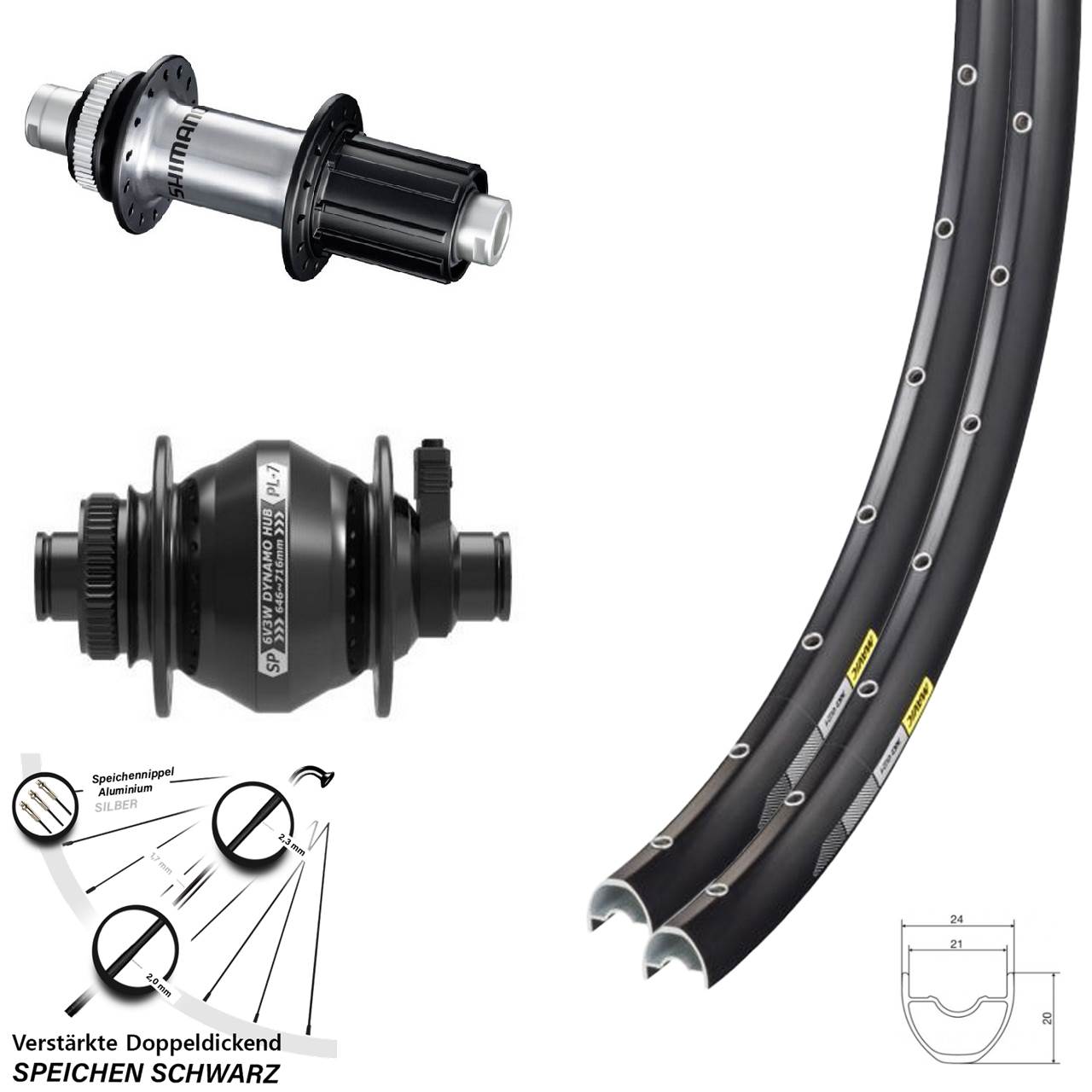 Centerlock Laufradsatz 12x100/142 28 Zoll Mavic XC 621 SP PL-7 Shimano FH-RS770 8-12 fach