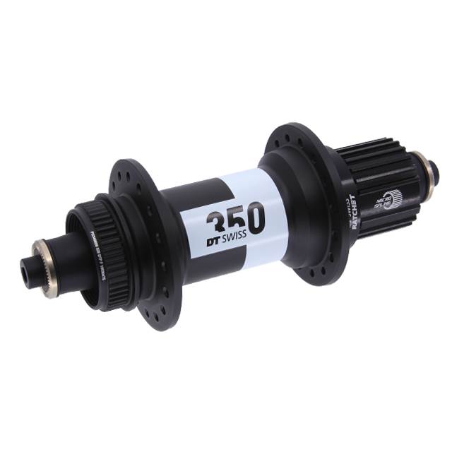 DT Swiss 350 Boost Hinterrad-Nabe Centerlock Micro Spline 5x141 mm für Schnellspanner