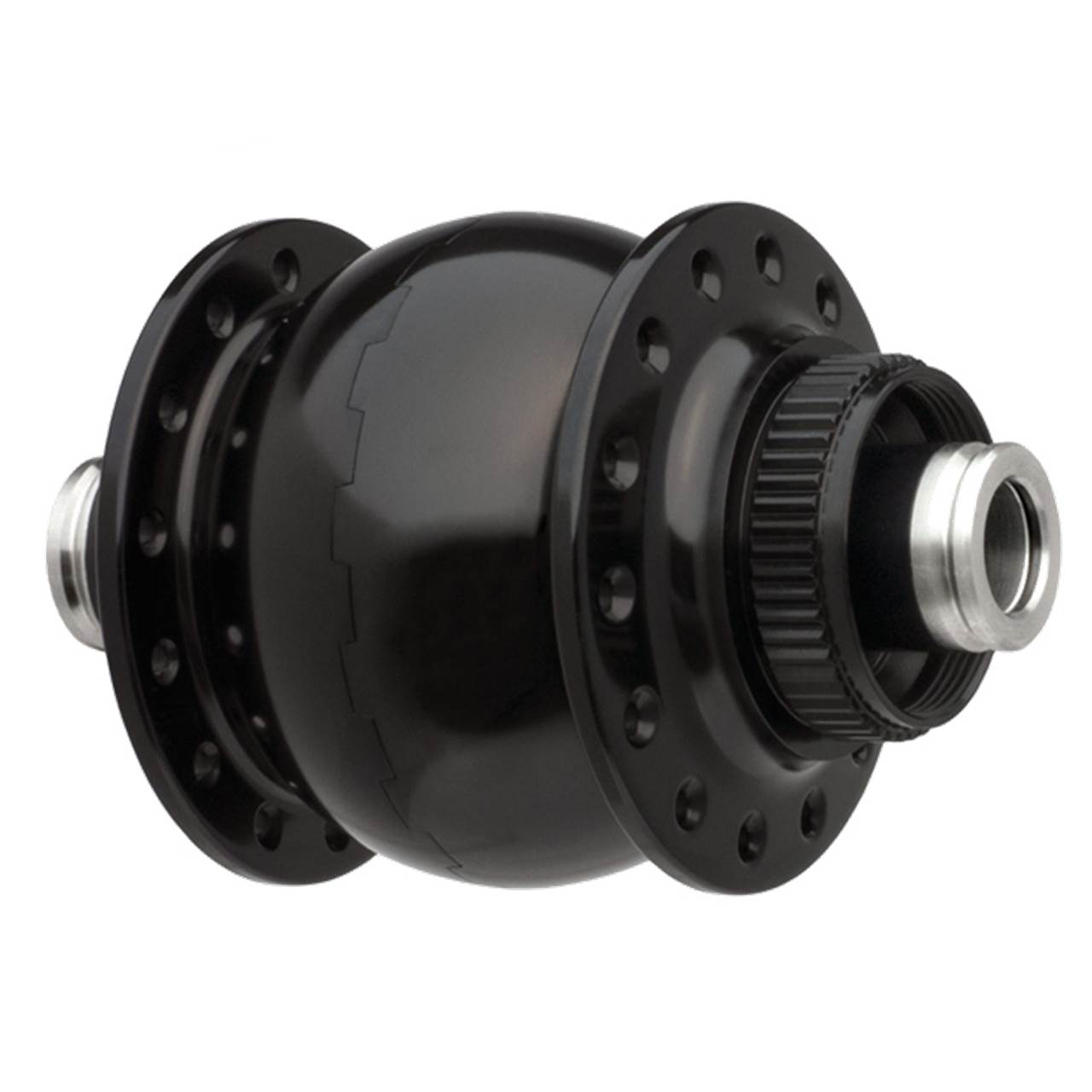 SON delux Nabendynamo Disc Centerlock schwarz eloxiert