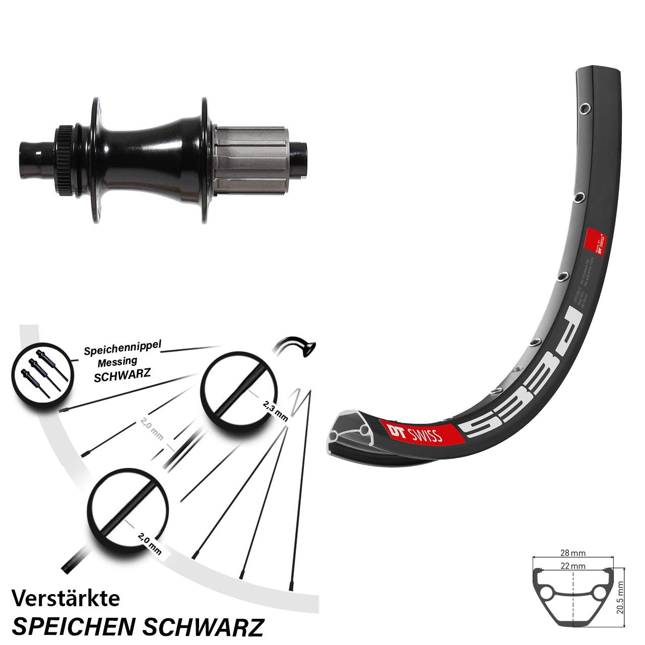 26 Zoll Hinterrad Formula DT Swiss 533 D Centerlock 8-11 fach