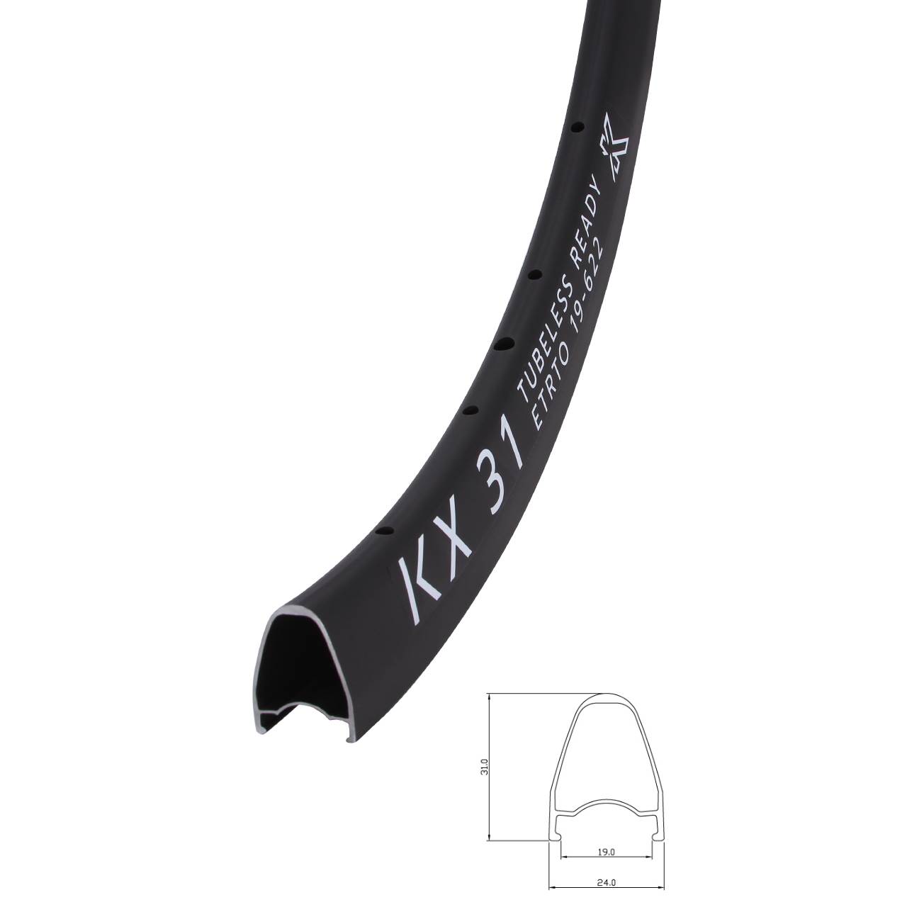 Felge KX31 Disc 28 Zoll schwarz