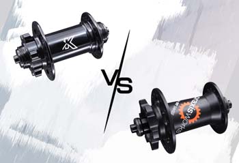 Vergleich: KX-M Disc 6-Loch vs. DT Swiss 350 SL 6-Loch Vorderradnabe