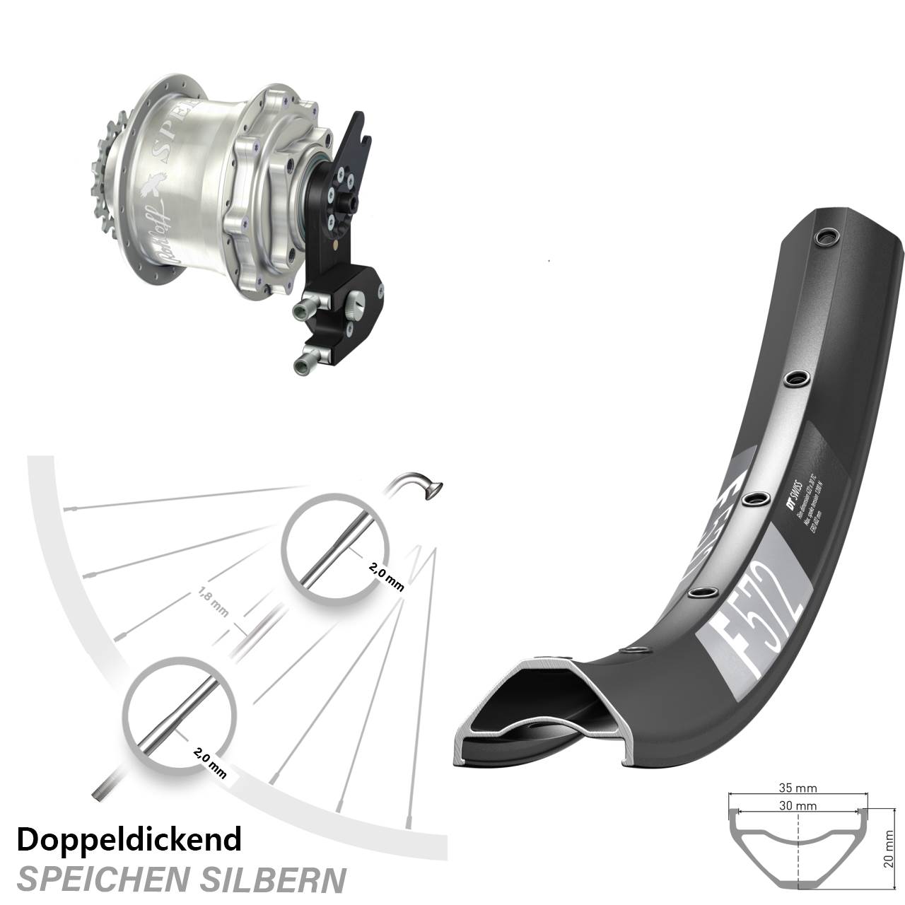 29 Zoll DT Swiss F572 Rohloff Speedhub 500/14 CC DB OEM2