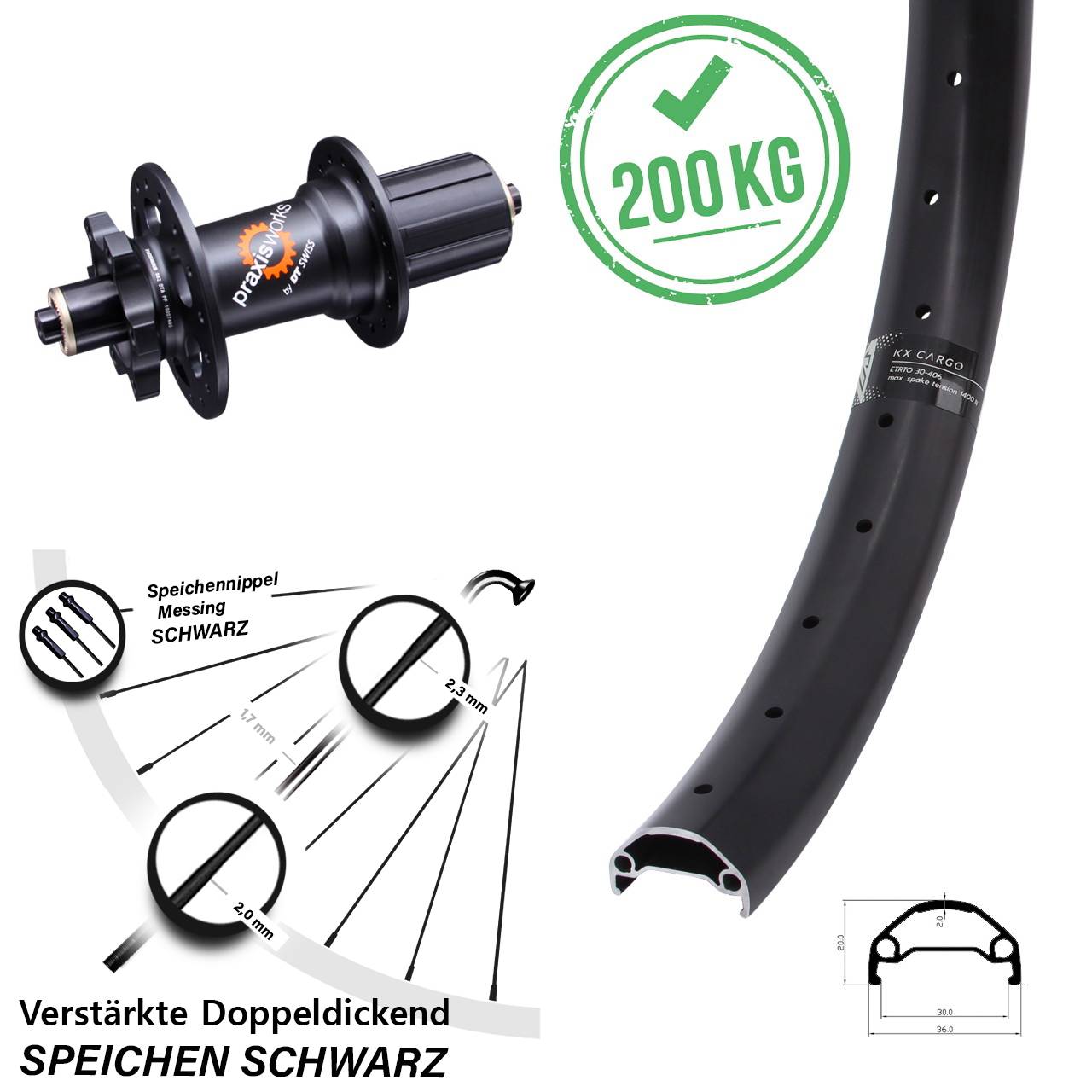 Disc Hinterrad 26 Zoll DT Swiss 350 QR 8-11 fach KX 30-559