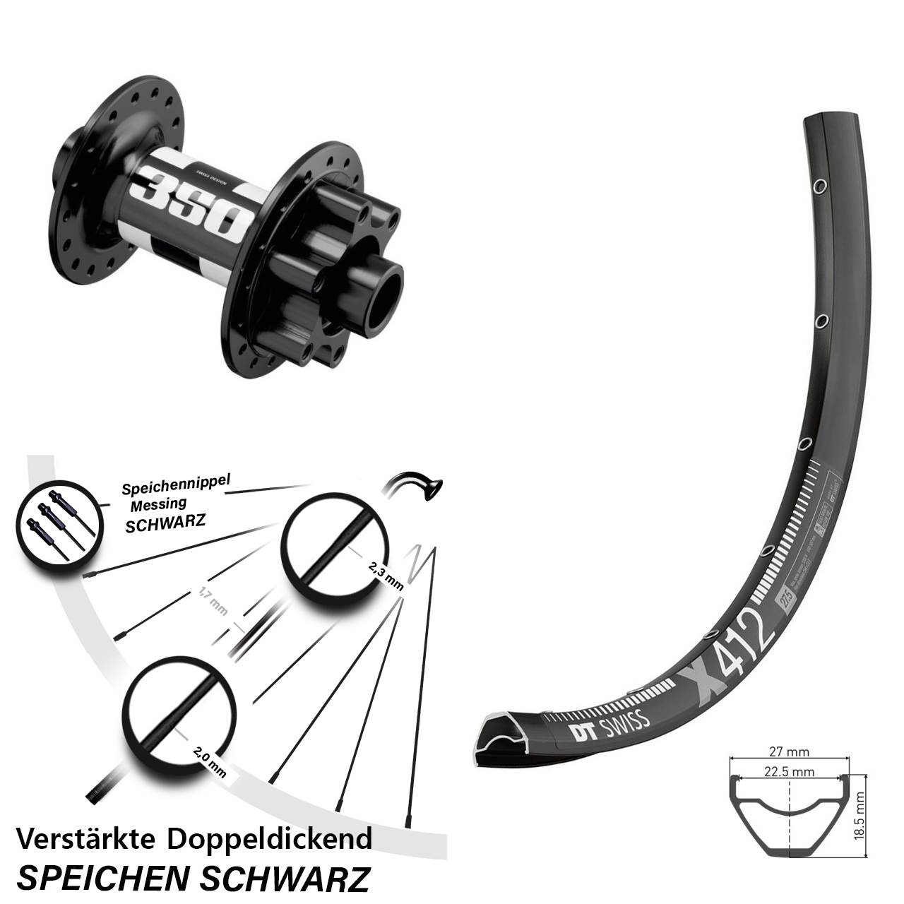 Boost Disc Laufrad 15x110 29 Zoll DT Swiss X 412-350
