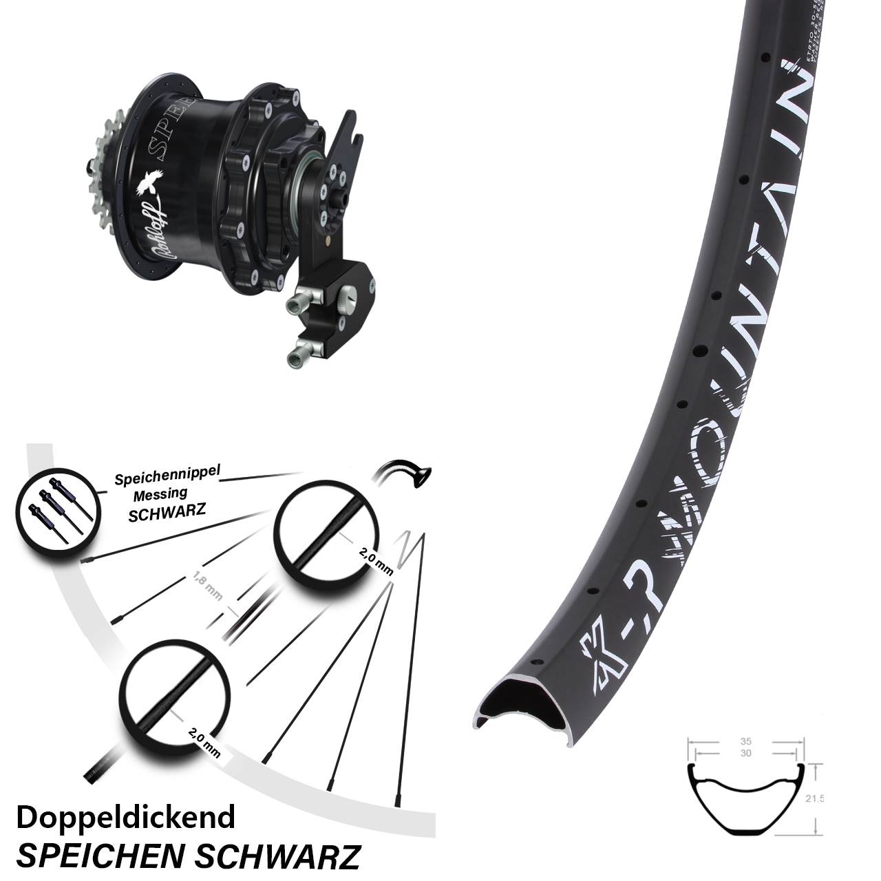 29 Zoll Laufrad KX-R Mountain Rohloff Speedhub 500/14 CC OEM2