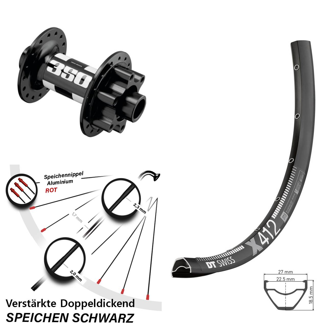 Boost Disc Laufrad 15x110 29 Zoll DT Swiss X 412-350