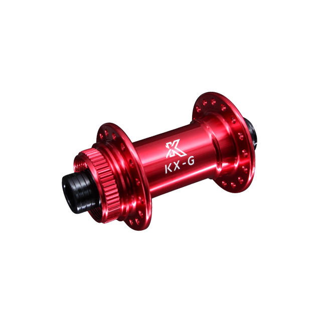 KX-G Vorderradnabe 12/100 mm Centerlock rot