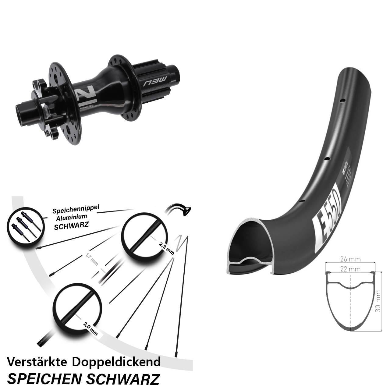 DT Swiss E550 Novatec D792 28 Zoll Disc Laufrad 12x142 Campagnolo N3W