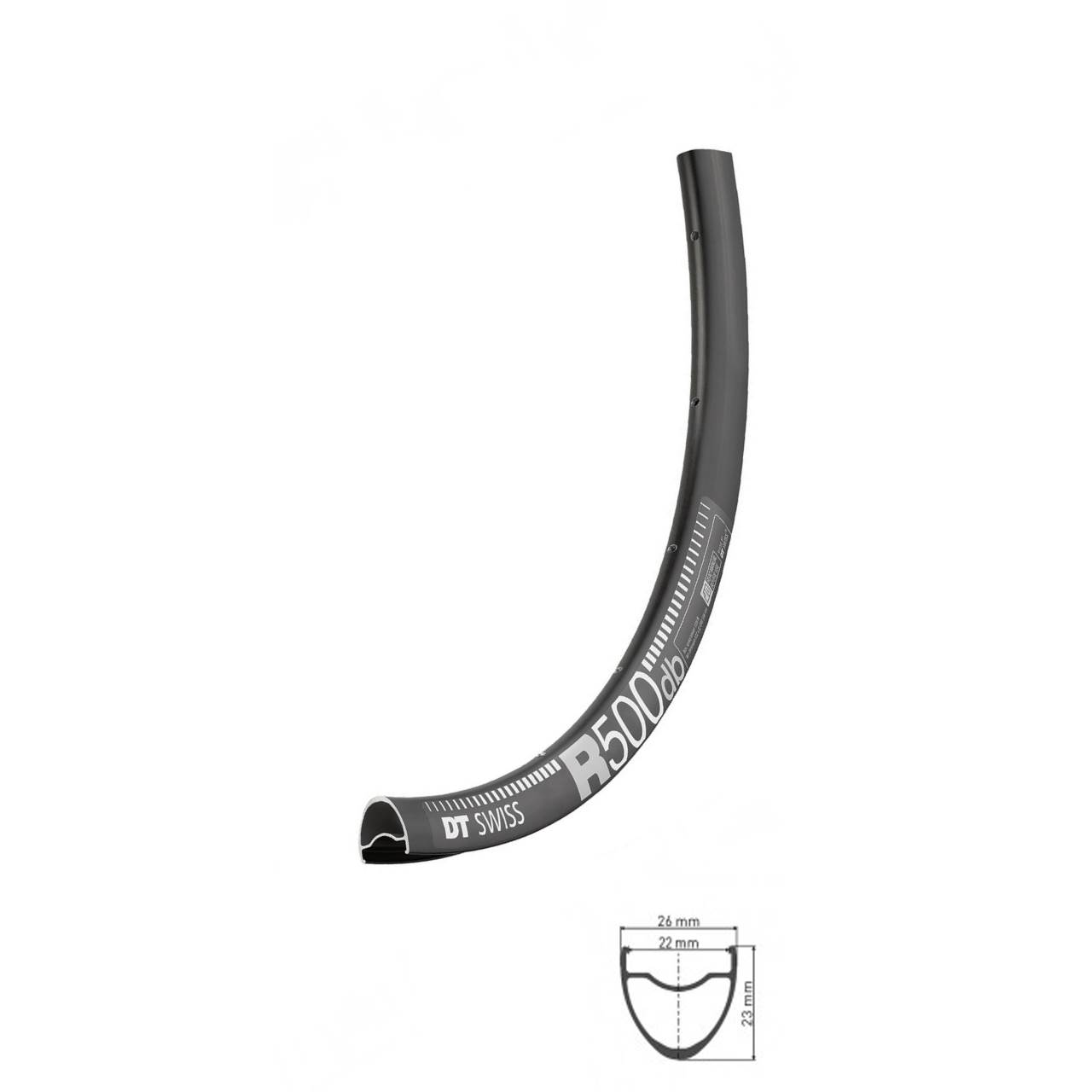 Felge DT Swiss R500 DB 28 Zoll