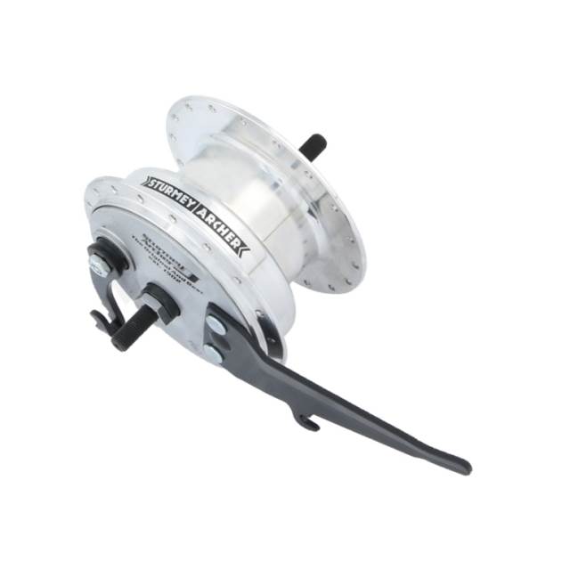 Sturmey Archer Nabendynamo mit Bremstrommel XL-FDD 3 Watt silbern