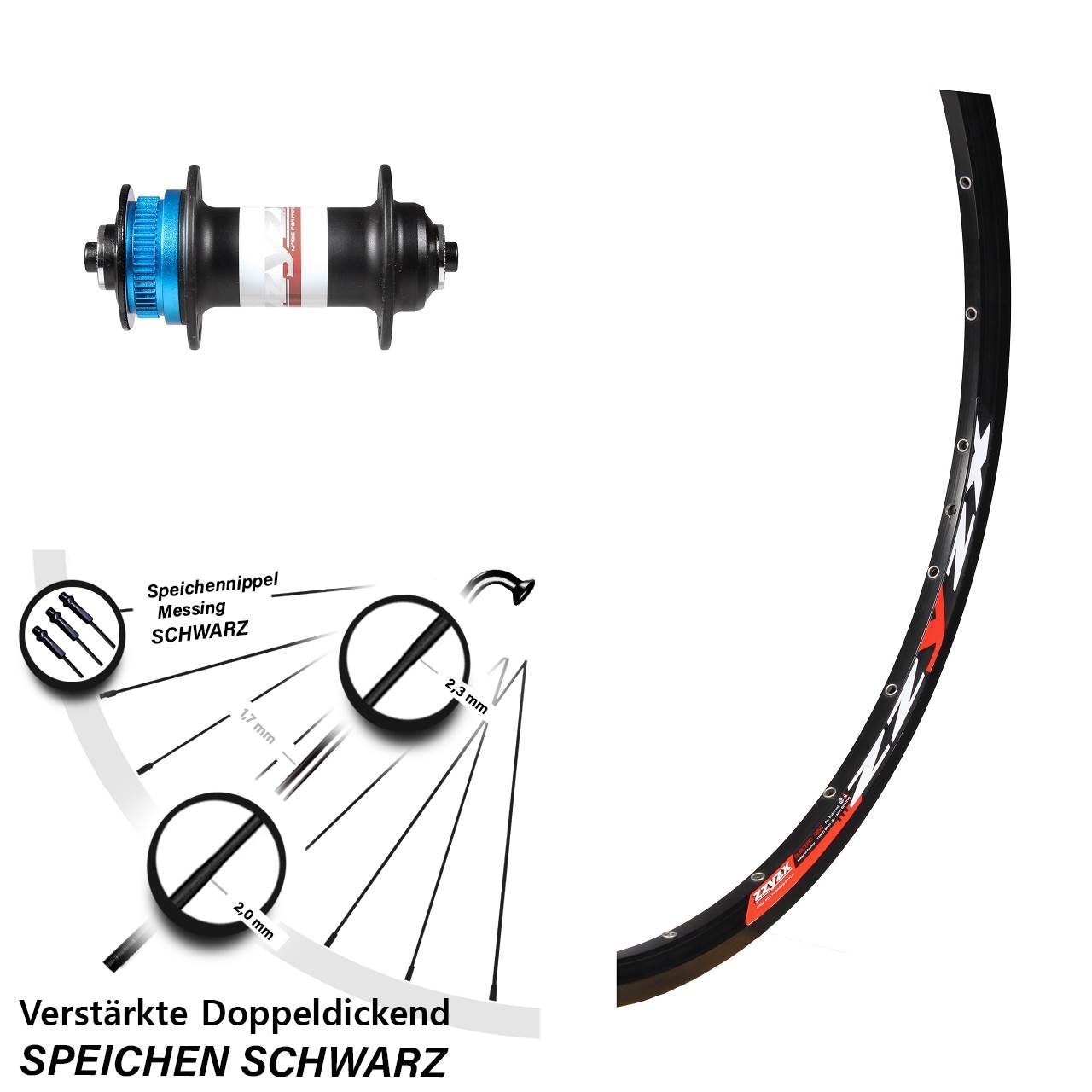 Mach1 Formula CL-91 26 Zoll Disc Vorderrad QR