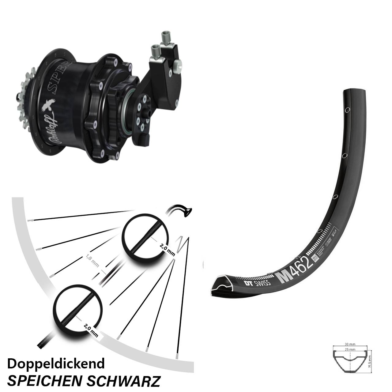 650B DT Swiss M462 Rohloff CC DB OEM Tandem