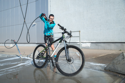 Fahrrad mit Hochdruckreiniger putzen