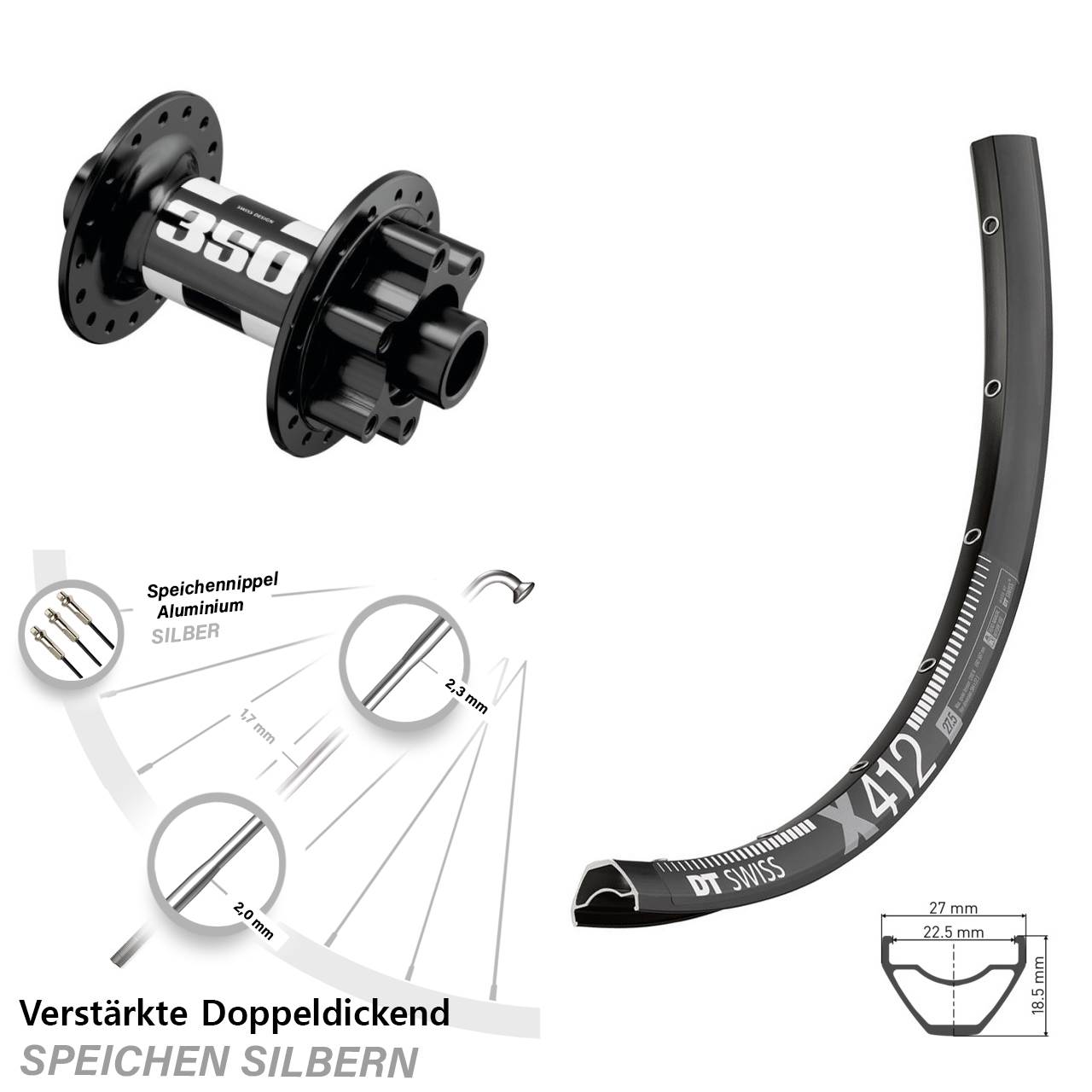 Boost Disc Laufrad 15x110 29 Zoll DT Swiss X 412-350
