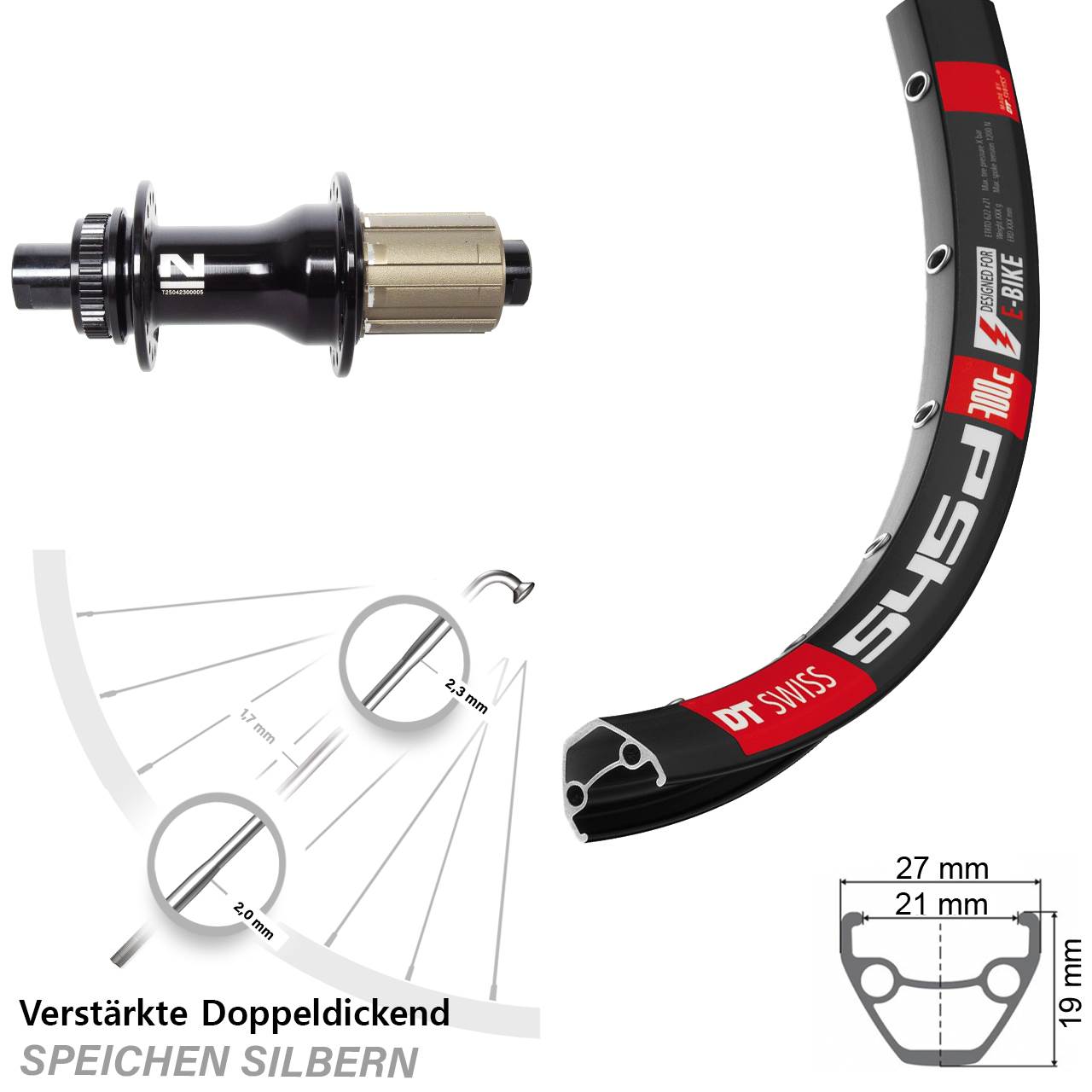 Centerlock Hinterrad 29 Zoll DT Swiss 545d Novatec D792SB 8-12 fach 12x142