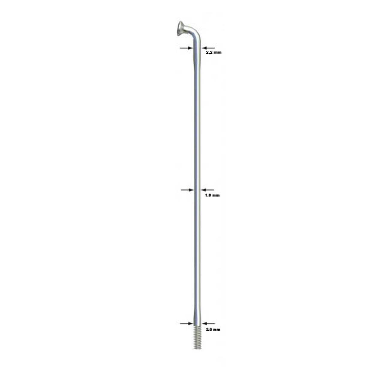 Sapim Force Doppeldickend Speiche silbern