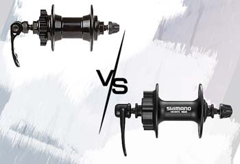 Vergleich: Vorderradnaben Novatec Disc 6-Loch vs. Shimano HB-M475 Disc 6-Loch Schnellspanner