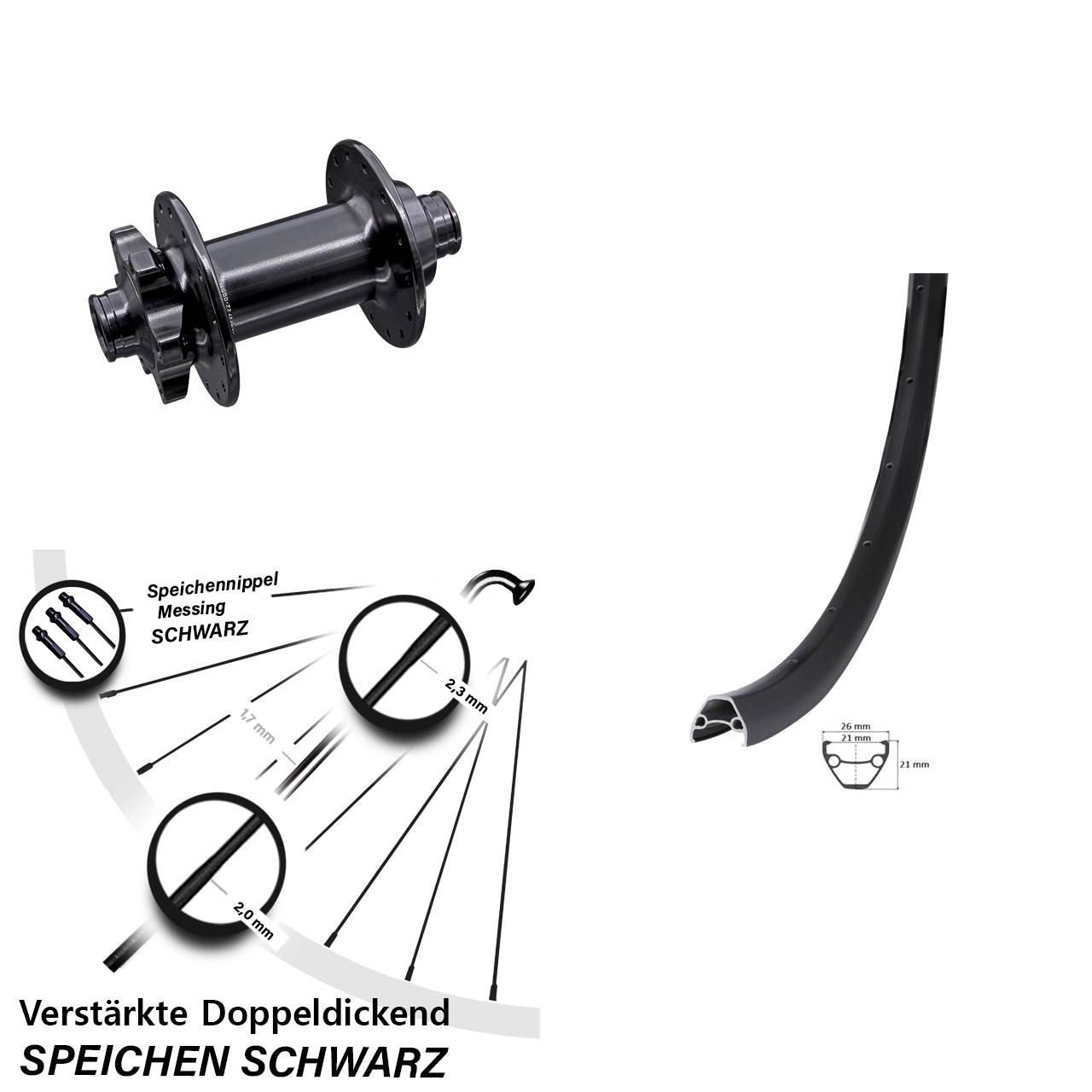 Disc Vorderrad 29 Zoll Giant Aivee 15x110 Boost