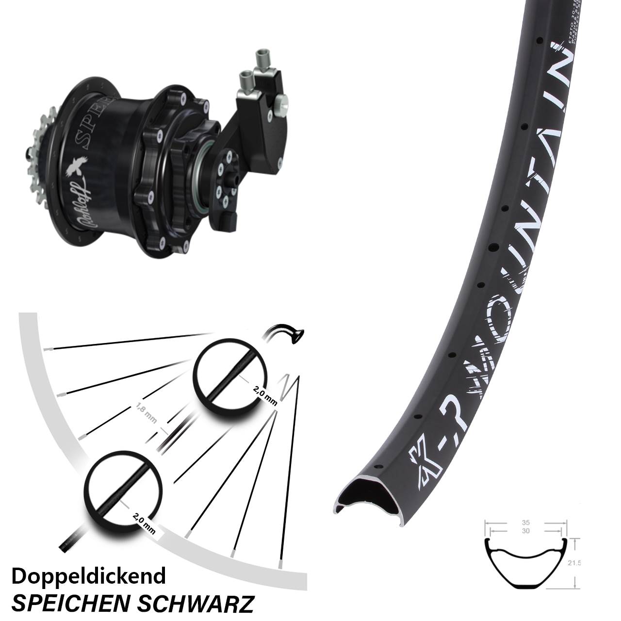 29 Zoll KX-R Mountain Rohloff Speedhub CC DB OEM Tandem