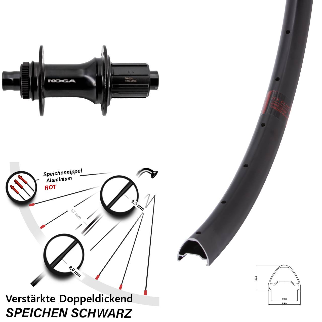 Disc Laufrad 27,5 Zoll KX Clue Formula ECT-148S 8-11 fach HG 12x148