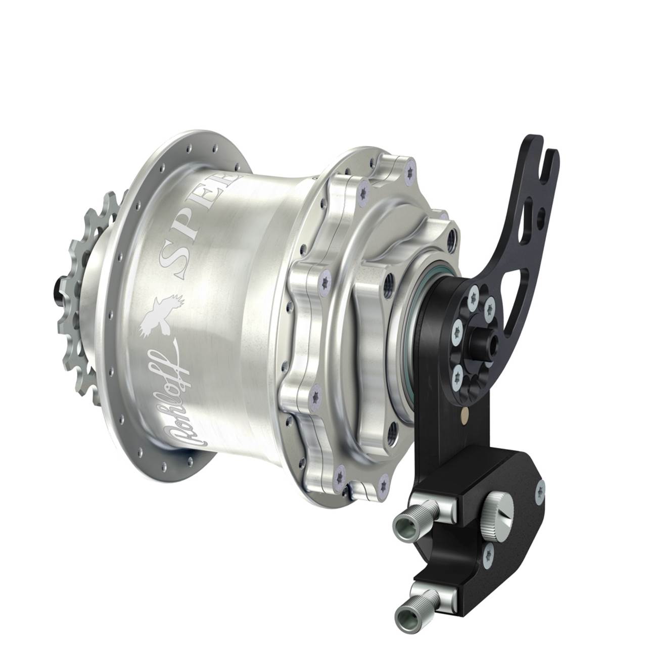 Rohloff Speedhub 14 Gang Nabe für Scheibenbremse 500/14 CC DB PM silbern