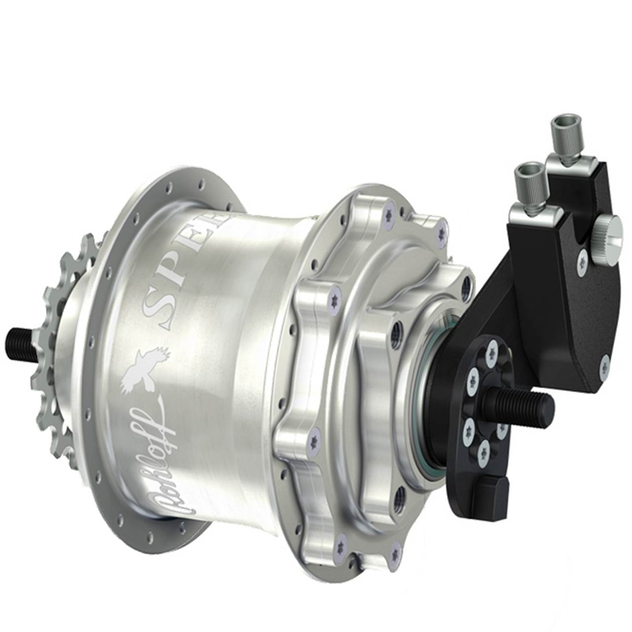 Rohloff Nabe 14 Gang Speedhub 500/14 für Scheibenbremse TS DB OEM silbern