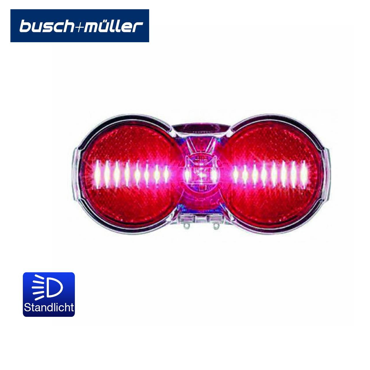 Busch & Müller Fahrrad-Rücklicht Toplight Flat S plus mit Standlicht