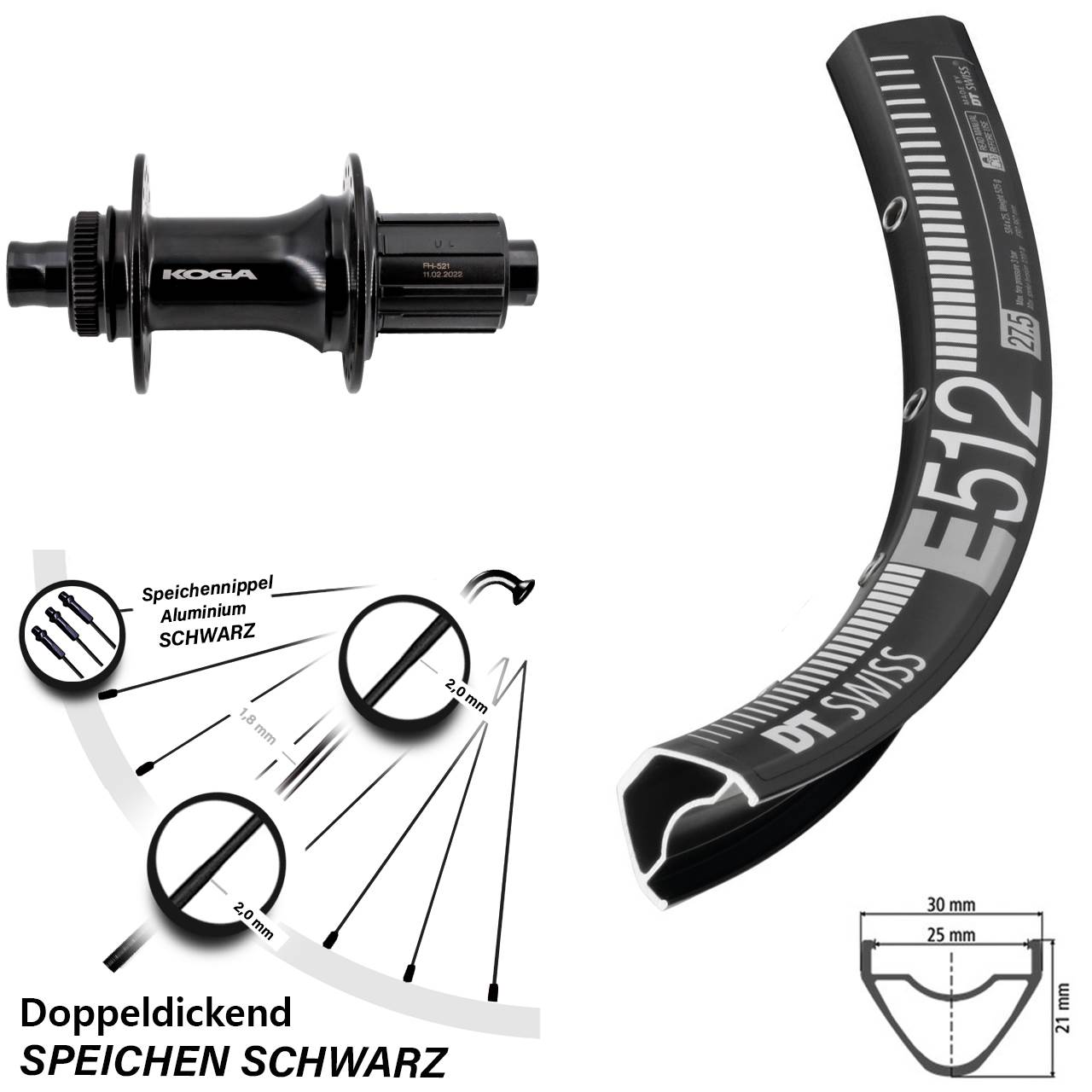 DT Swiss E512 Formula ECT-148S 29 Zoll Disc Laufrad 12x148 Boost 8-11 fach