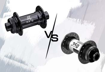Vergleich: Hinterradnaben DT Swiss 350 QR 6-Loch vs. KX-M Disc QR135 6-Loch