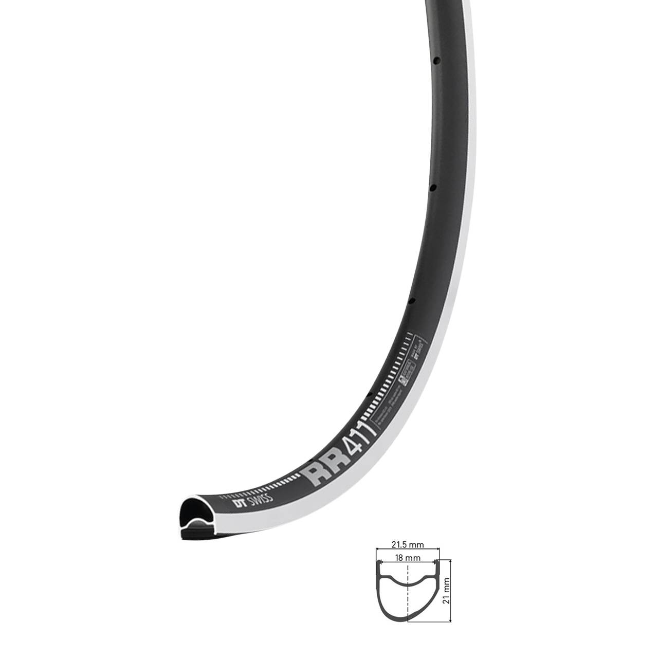 Felge DT Swiss RR411 OS 28 Zoll