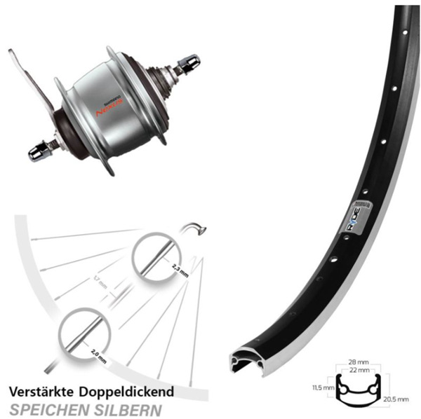 kaufen-sie-guenstige-extra-stabile-275-zoll-hinterraeder-mit-shimano-nexus-8-gang-nabenschaltungen-mit-ruecktrittbremsen-im-online-shop