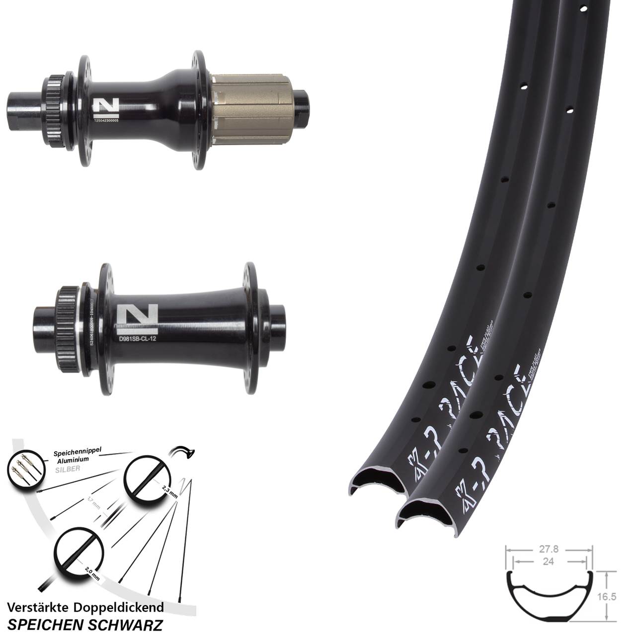 Disc Laufradsatz 28-29 Zoll KX-R Race Novatec D792SB D981 8-12 fach HG 12x100/142