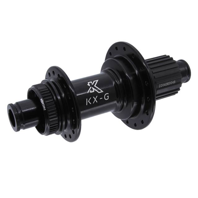 KX-GS Hinterradnabe Stahl-Freilauf Shimano Micro Spline 12x142 verstärkt schwarz