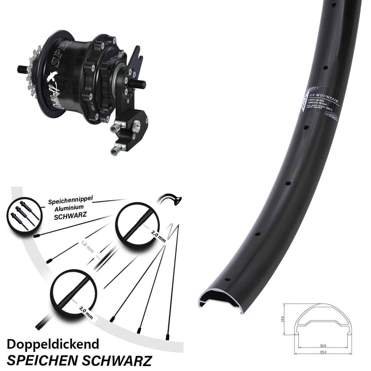 29 Zoll KX Mountain Rohloff Speedhub 500/14 TS DB OEM2
