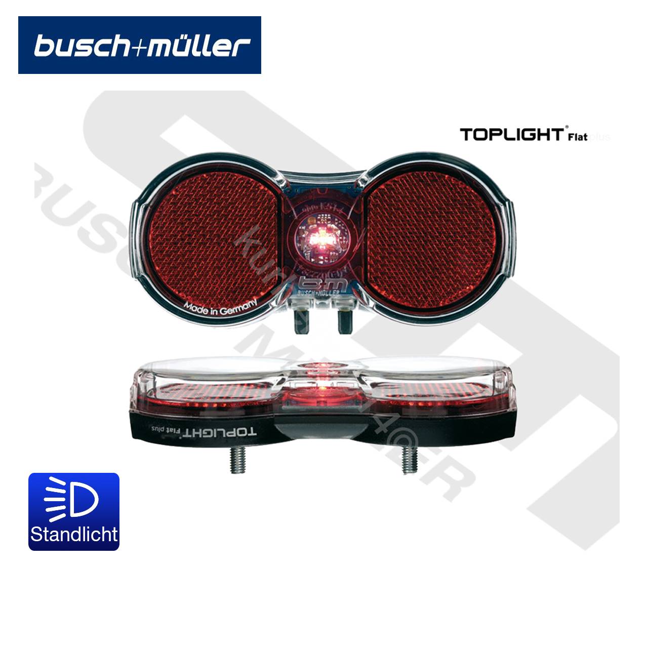 Busch & Müller Toplight Flat plus Fahrrad-Rücklicht