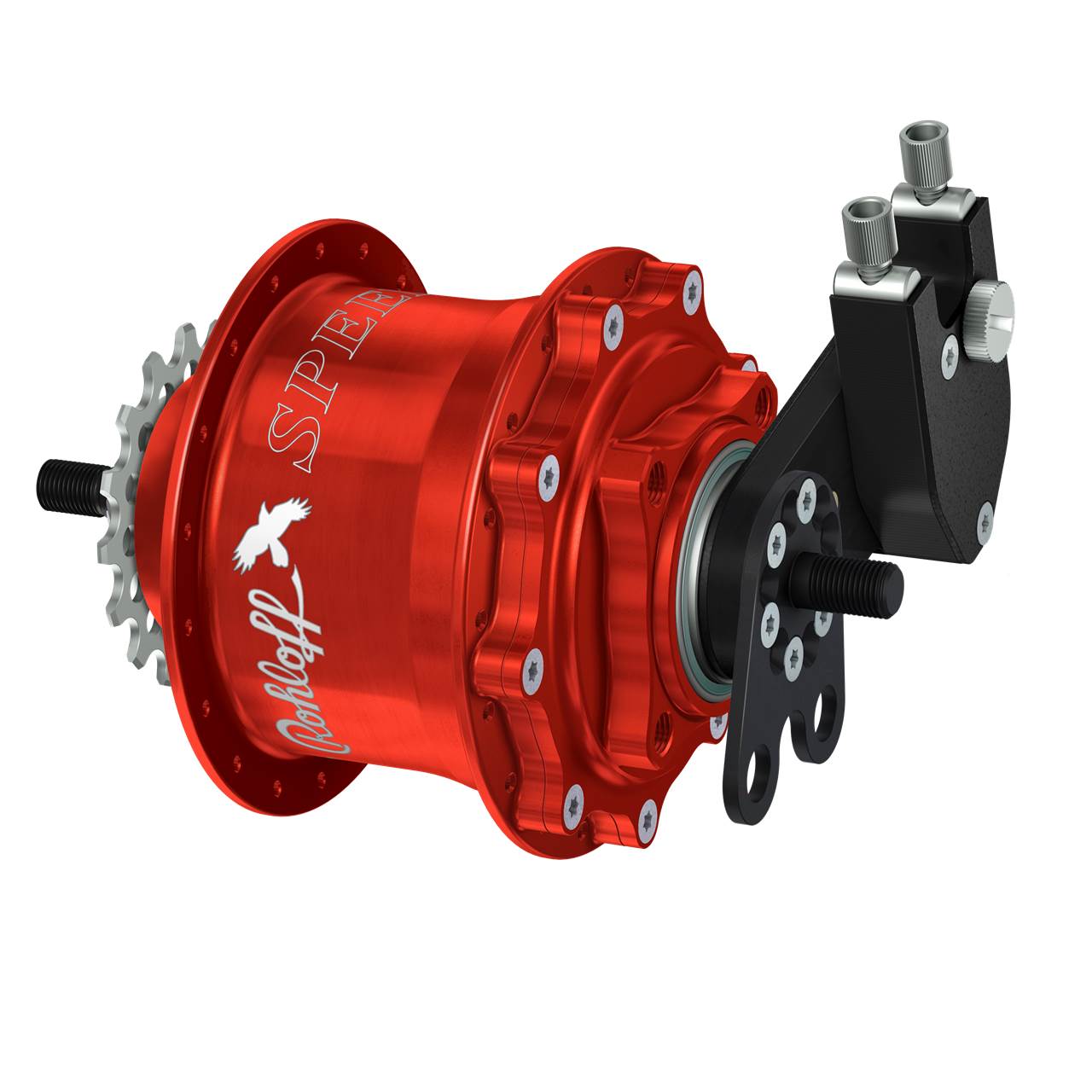 Rohloff Speedhub 500/14 TS DB rot 14 Gang Nabe für Scheibenbremse
