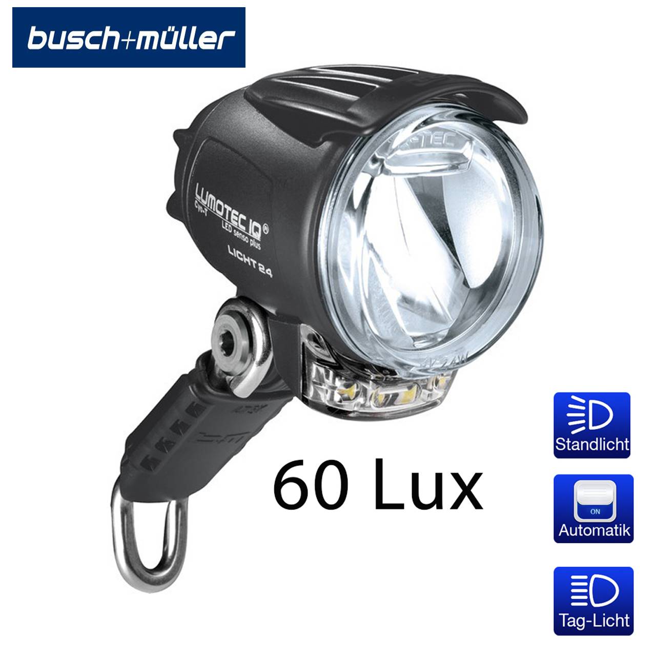 Busch & Müller LED-Scheinwerfer Lumotec IQ Cyo T senso plus 60 Lux