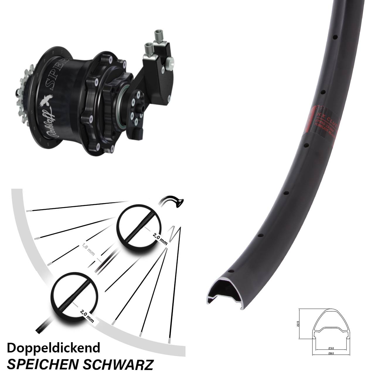 27,5 Zoll KX Clue Rohloff CC DB OEM Tandem