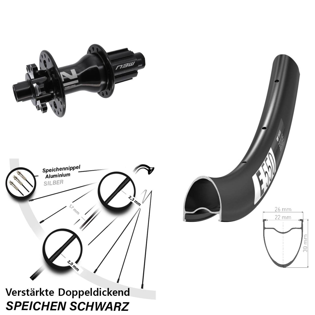 DT Swiss E550 Novatec D792 28 Zoll Disc Laufrad 12x142 Campagnolo N3W