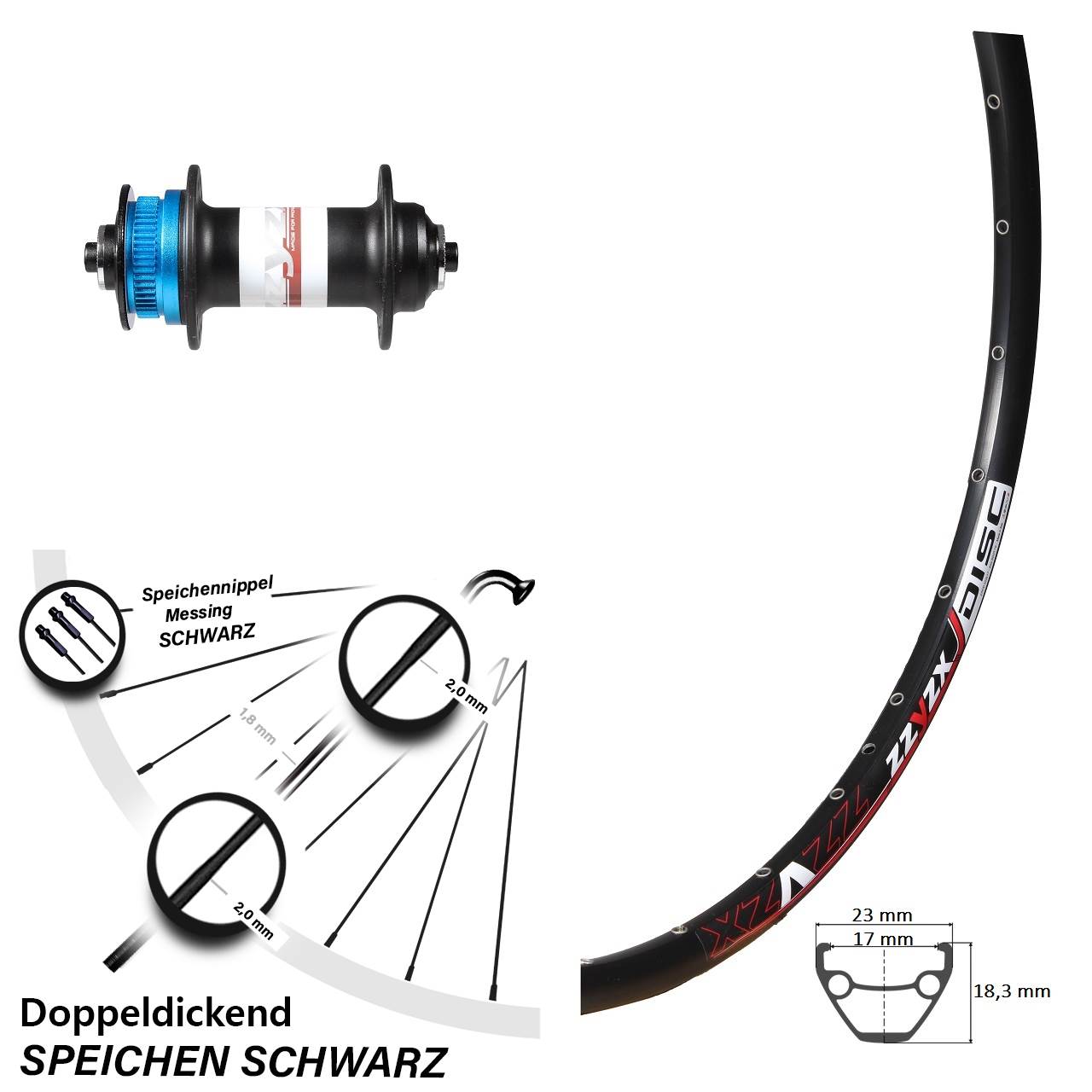 Mach1 Formula CL-91 26 Zoll Disc Laufrad QR