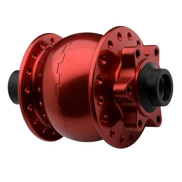 Son 28-15 Nabendynamo 6-Loch Steckachse 15 mm rot