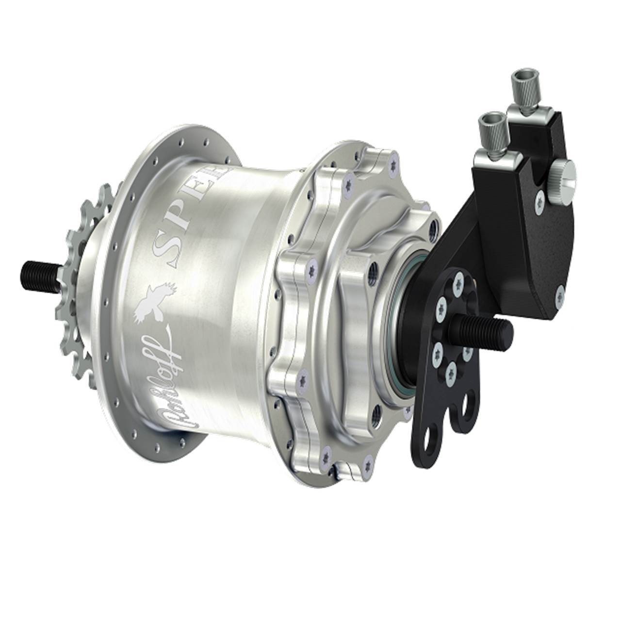 Rohloff Speedhub 14 Gang Nabe für Scheibenbremse 500/14 TS DB silbern