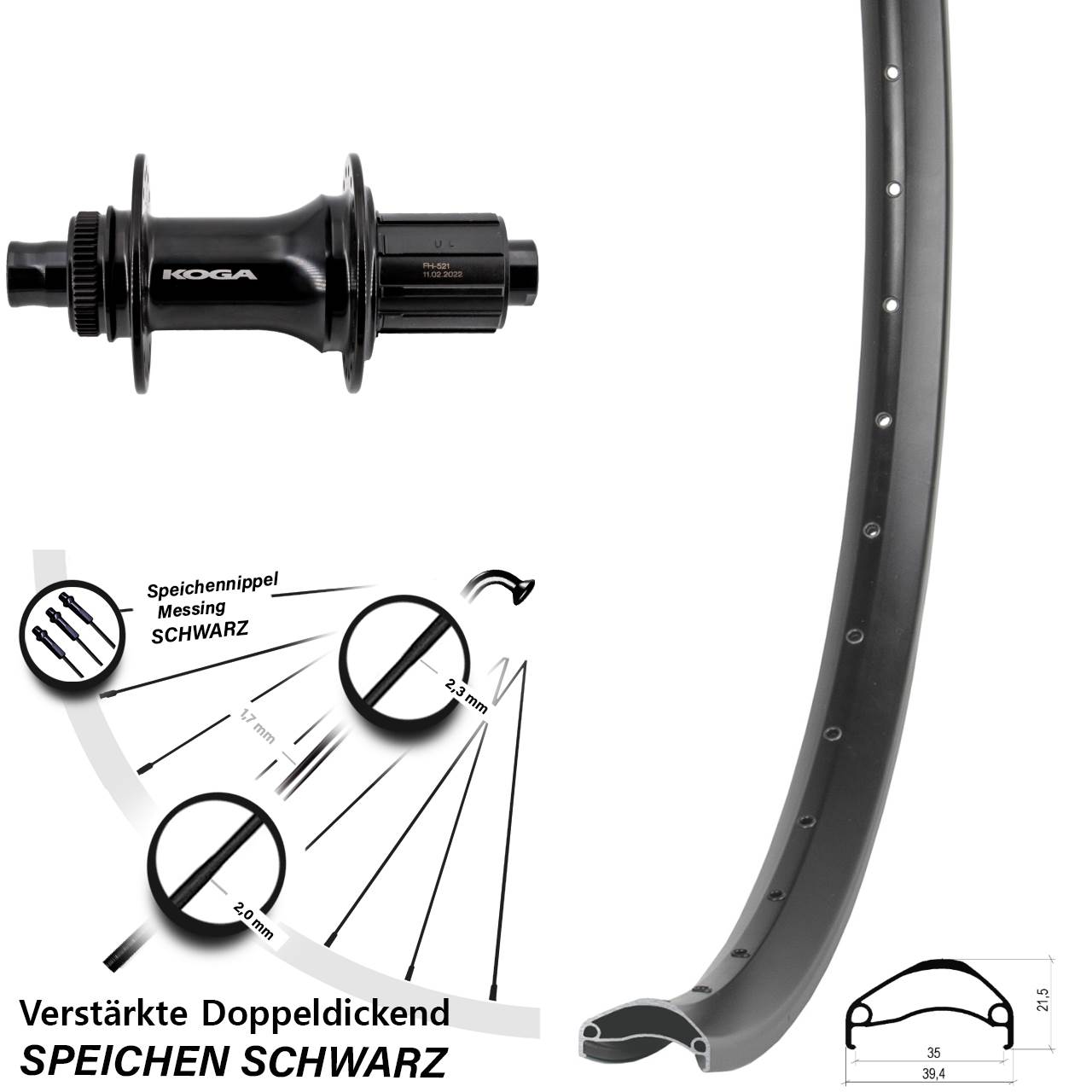 Ambrosio E35 Formula ECT-148S 27,5 Zoll Centerlock Hinterrad 12x148 8-11 fach