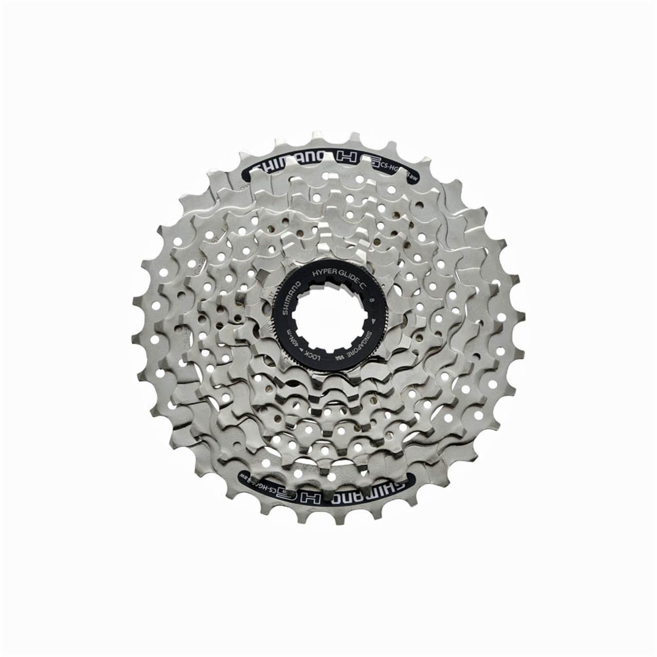 Shimano Zahnkranz Kassette HG 41 8 Fach CS-HG-41 Silber