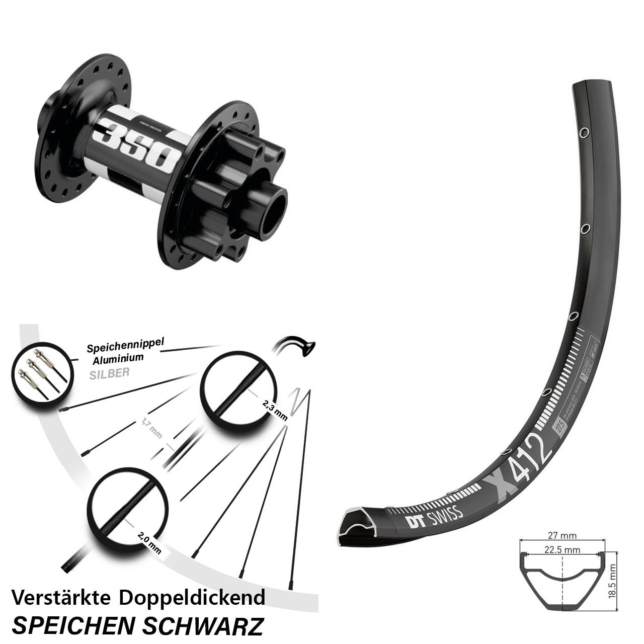 Boost Disc Laufrad 15x110 29 Zoll DT Swiss X 412-350