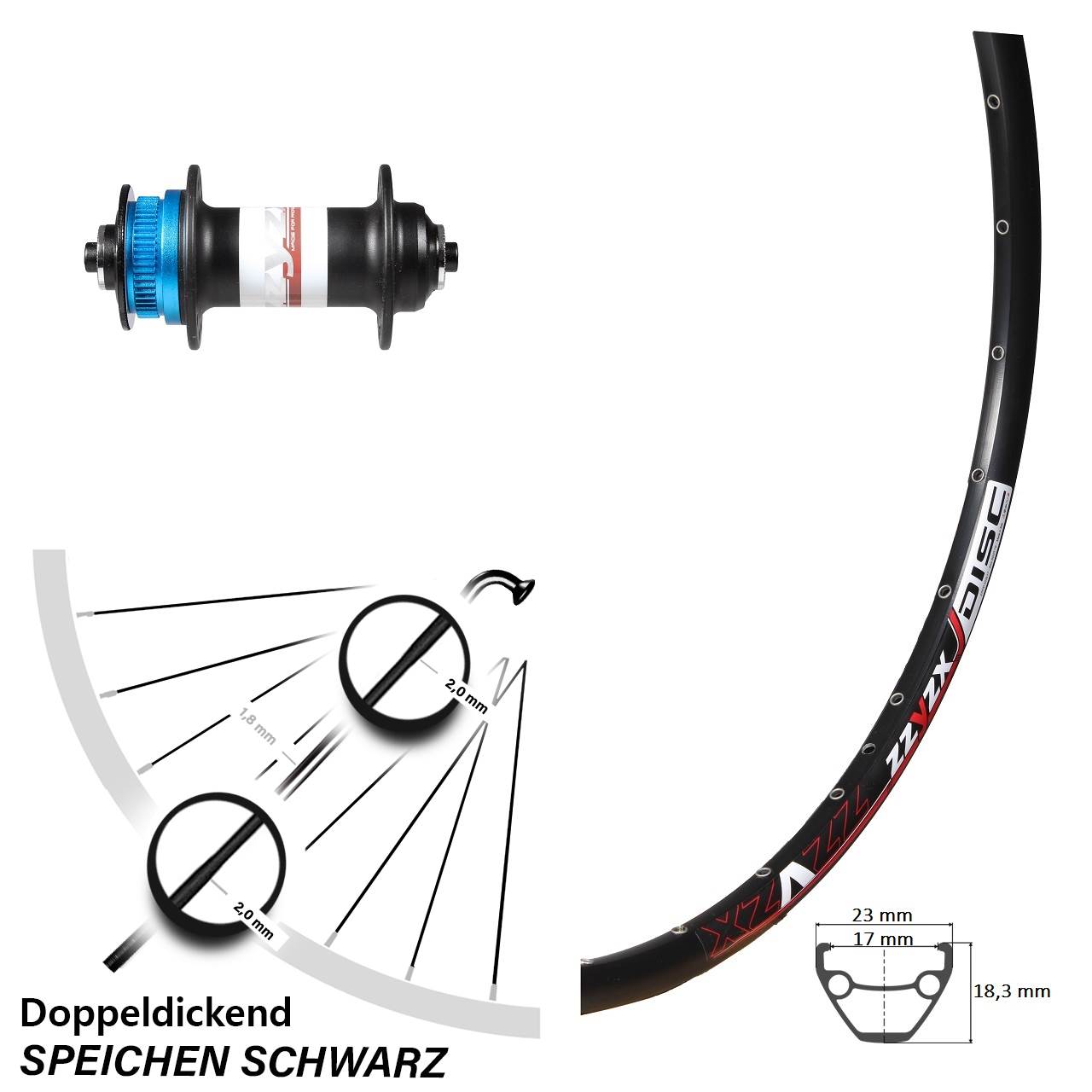 Mach1 Formula CL-91 26 Zoll Disc Laufrad QR