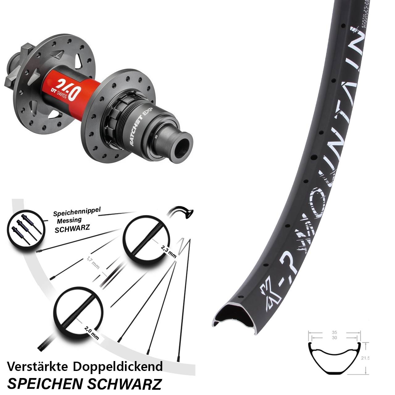 Boost Disc Hinterrad 12x148 29 Zoll KX-R Mountain DT Swiss 240 EXP XD 11-12 fach